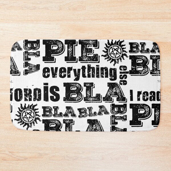 Item preview, "PIE" sobrenatural | SPN Bla, Bla, Bla - Negro designed and sold by SALENTOmadness.