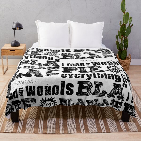 Item preview, Supernatural "PIE" | SPN Bla, Bla, Bla - Black designed and sold by SALENTOmadness.