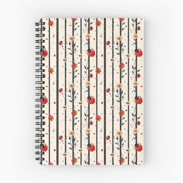 Item preview, Ladybug and bright stripes designed and sold by Vikycialp.