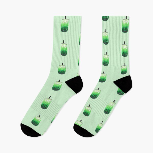 Item preview, cute green clover boba designed and sold by BeeTheDragon-1.