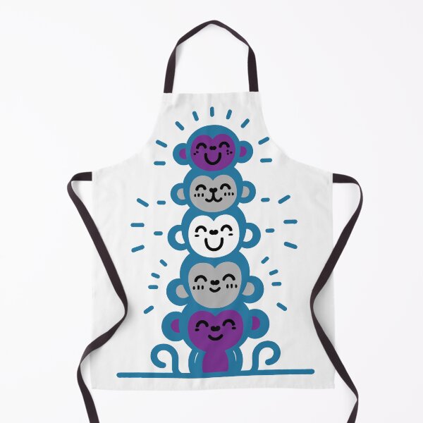 Item preview, Cute Graysexual Pride Flag Monkeys, Greysexual Stacked Monkeys designed and sold by Travelslightly.