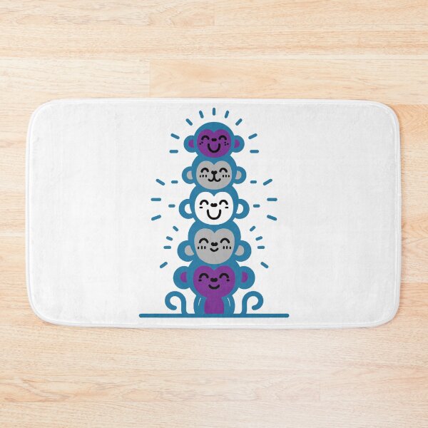 Item preview, Cute Graysexual Pride Flag Monkeys, Greysexual Stacked Monkeys designed and sold by Travelslightly.