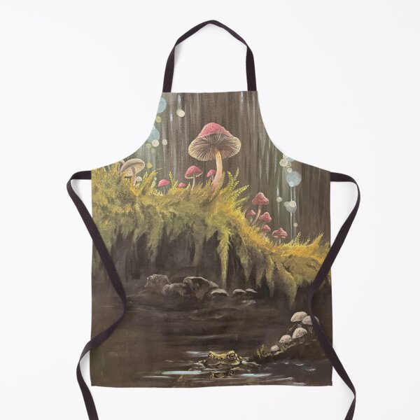 Item preview, Tranquility Toad and Mushrooms designed and sold by Nora Lee Illustrations.
