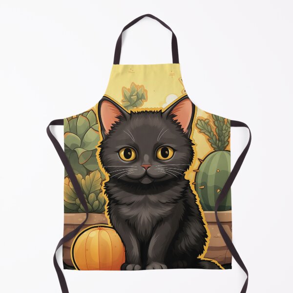 Item preview, Magic Cat Surrounded by Succulents and Pumpkins designed and sold by DotLineColor.