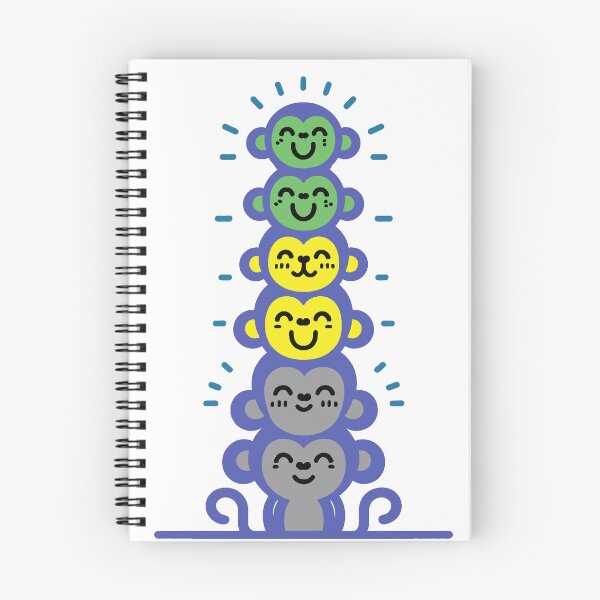 Item preview, Cute Lithromantic Pride Flag Monkeys, Lithromantic Stacked Monkeys designed and sold by Travelslightly.