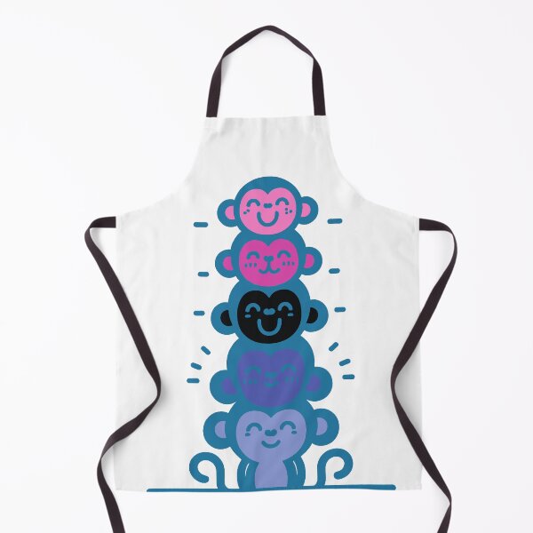 Item preview, Cute Omnisexual Pride Flag Monkeys, Omni Stacked Monkeys designed and sold by Travelslightly.