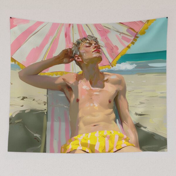 Item preview, Just being trans and shirtless at the beach designed and sold by Panfetti.