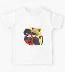Camiseta para niños Mariquita y gato negro