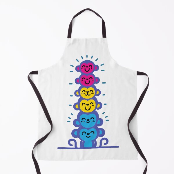Item preview, Cute Pansexual Pride Flag Monkeys, Pan Stacked Monkeys designed and sold by Travelslightly.