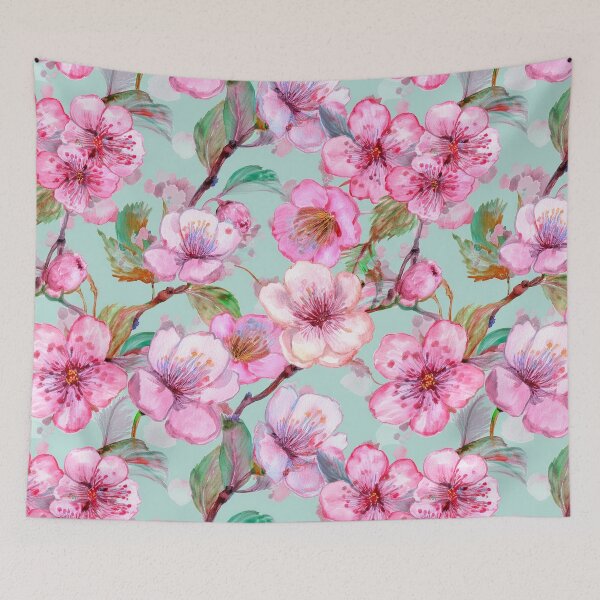 Item preview, Cherry Blossom Pattern designed and sold by 100Sunsets.