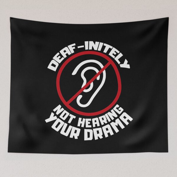 Item preview, Funny and sarcastic jokes for the deaf community designed and sold by The  Knick Knack Nook.