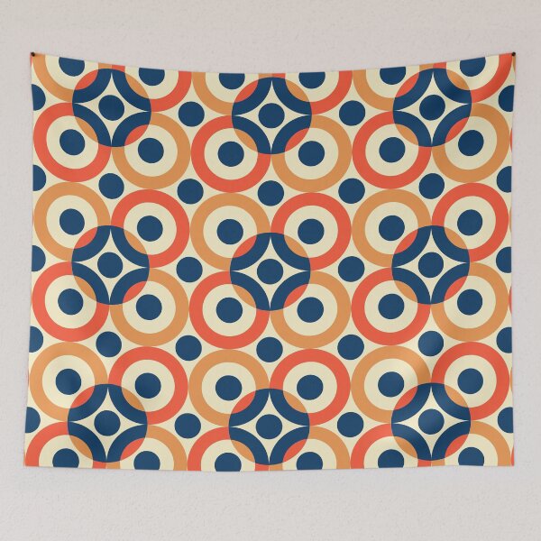 Item preview, Retro Circles and Stars Pattern designed and sold by SJ-Merch.