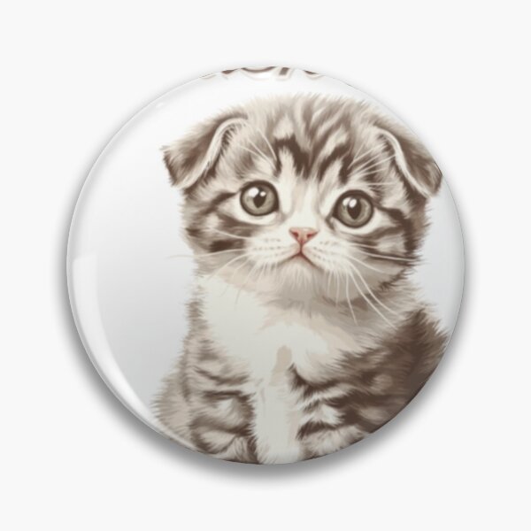 Item preview, Adorable Scottish Fold Kitten Portrait designed and sold by Rafał Stadnik.
