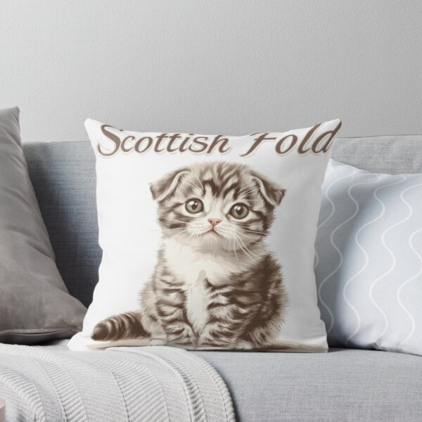 Item preview, Adorable Scottish Fold Kitten Portrait designed and sold by Rafał Stadnik.