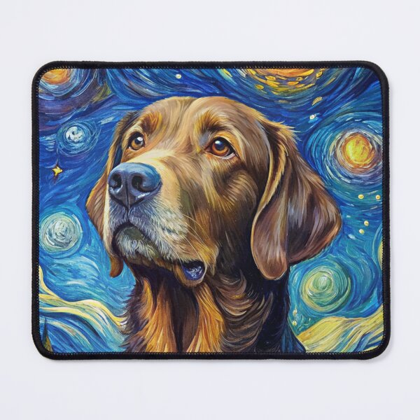 Item preview, Labrador Retriever Dog Breed Painting in Van Gogh's Starry Night Art Style designed and sold by Art-Jiyuu.