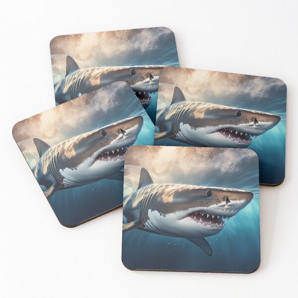 Item preview, White shark designed and sold by hhh-art.