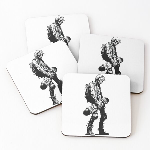 Item preview, Monochromatic Zombie Skater designed and sold by TomFrontierArt.