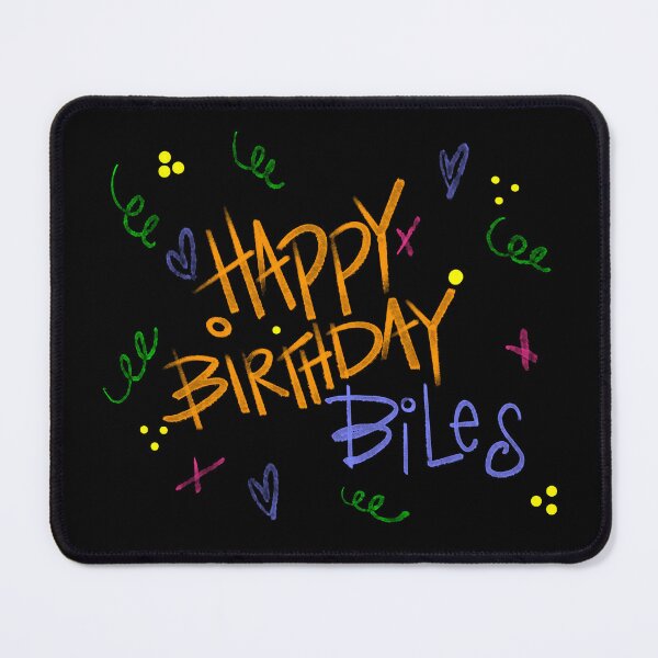 Item preview, HAPPY BIRTHDAY BILES CUSTOM NAME designed and sold by GIVENGRACE.ART.