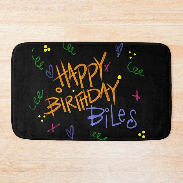 Item preview, HAPPY BIRTHDAY BILES CUSTOM NAME  designed and sold by GIVENGRACE.ART.