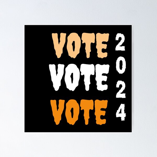 Item preview, Vote 2024 Halloween Scary Style, Halloween Election, Political Shirt designed and sold by lindab142.