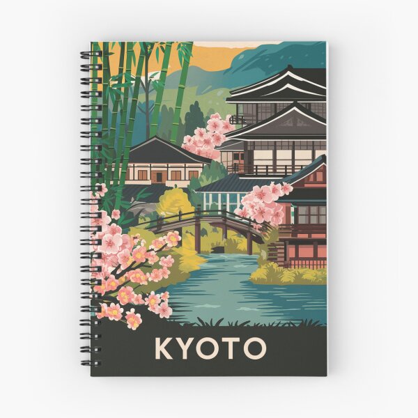 Item preview, Kyoto Vintage Travel Poster designed and sold by TravelerRat.