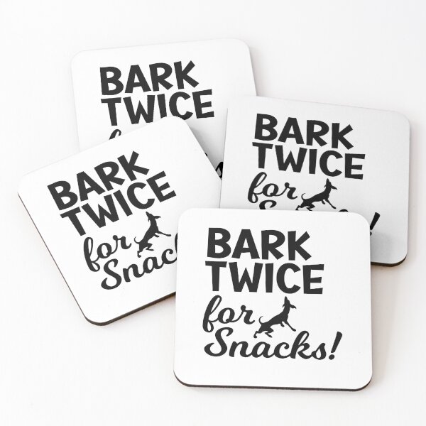 Item preview, bark twice for snacks designed and sold by Wilfried van Dokkumburg.