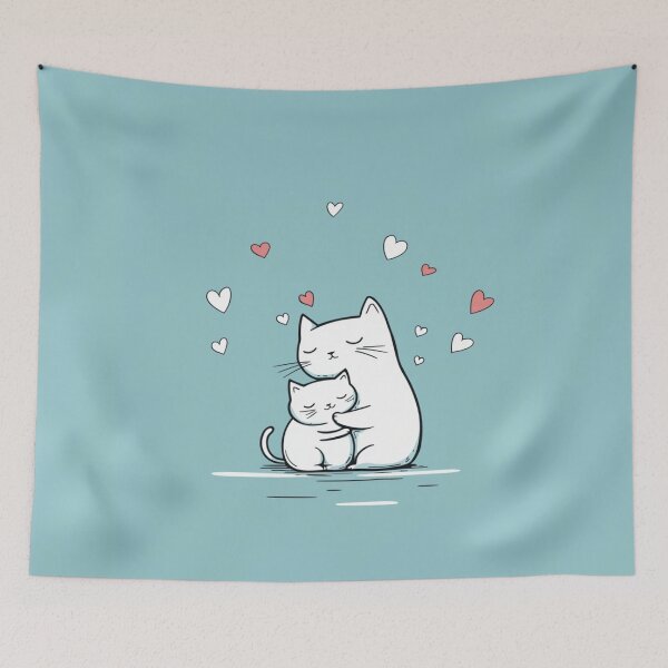 Item preview, Mom Cat Meme with Hearts designed and sold by memememescat.