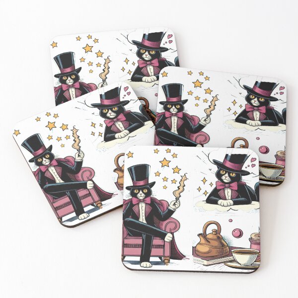 Item preview, Magician Cat Conjures Enchanting Tea Party. designed and sold by freackly.