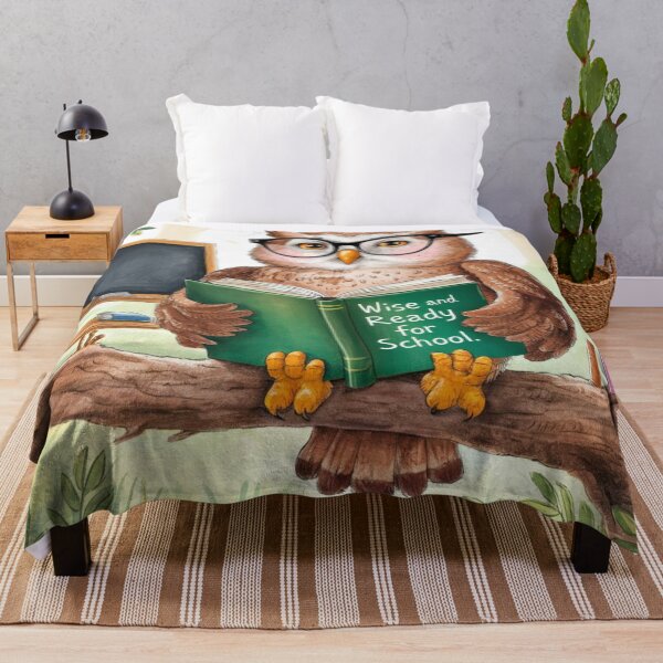 Item preview, WISE AND READY FOR SCHOOL, OWL IMAGE,  designed and sold by YourTrendyTees.