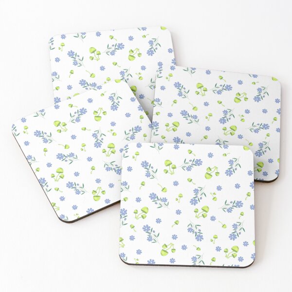 Item preview, Large Print Blooms And Shrooms designed and sold by Makemedesign.