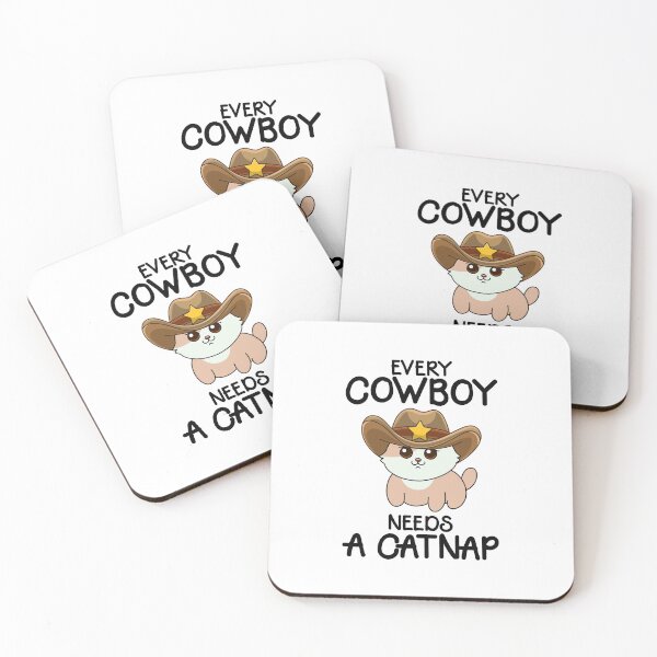 Item preview, Cowboy Catnap Quote designed and sold by Design_for_merch.