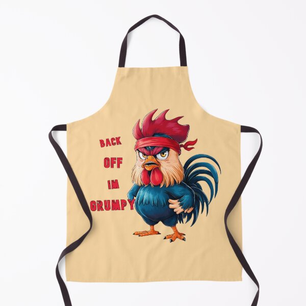 Item preview, A rooster with the words "back off, I'm grumpy" designed and sold by NiRia Spot.
