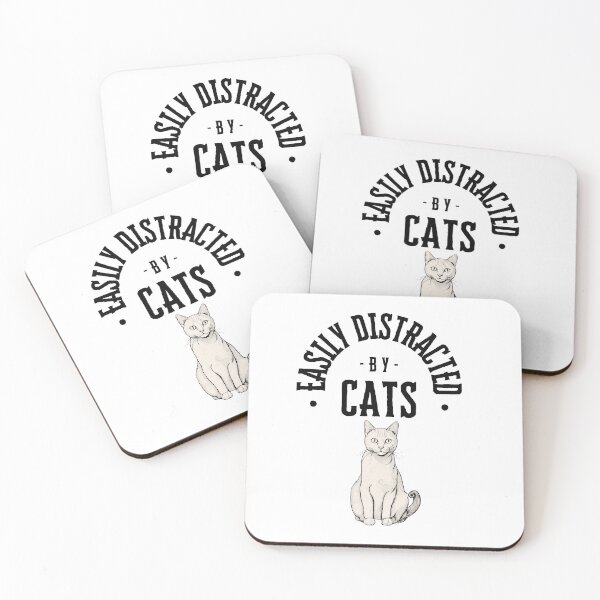 Item preview, Easily Distracted By Cats designed and sold by I’m Tired .