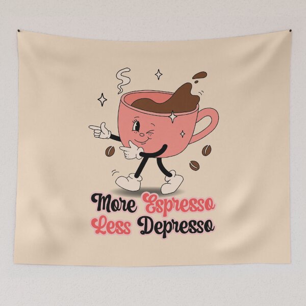 Item preview, Funny Quote More Espresso Less Depresso designed and sold by bolimj.