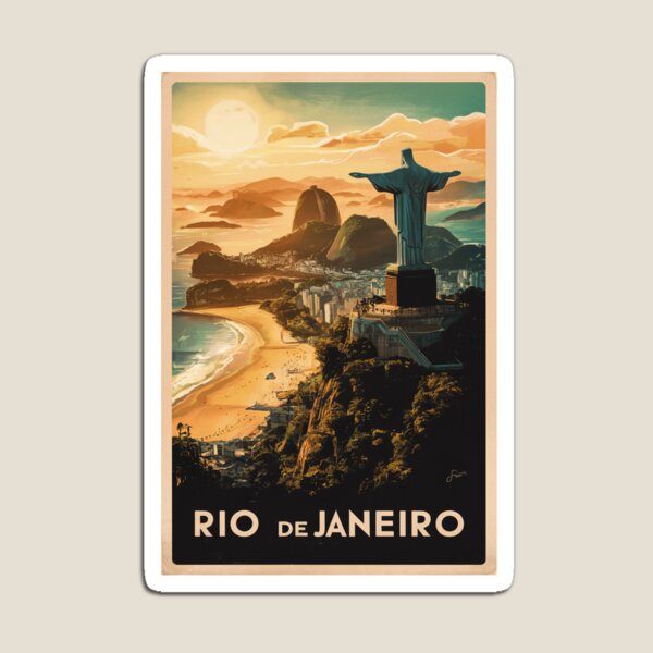 Artikel-Vorschau von Vintages Reiseplakat von Rio de Janeiro, designt und verkauft von TravelerRat.