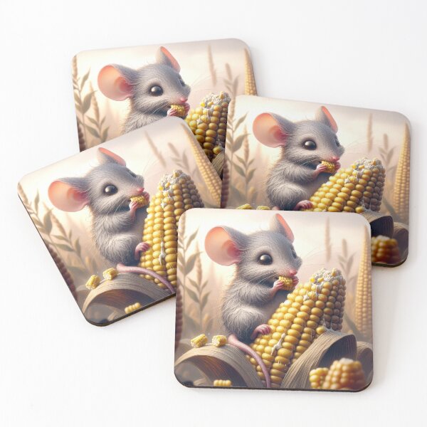 Item preview, Mouse Eating Corn On The Cob designed and sold by Maria Dryfhout.