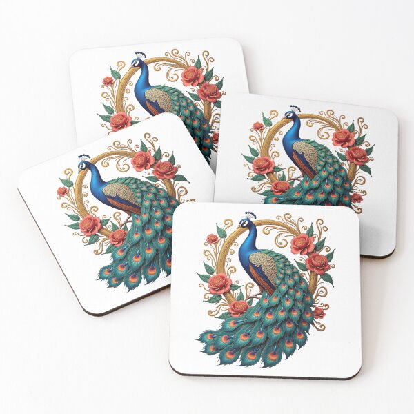 Item preview, Peacock and Flowers designed and sold by KeopsMurat.