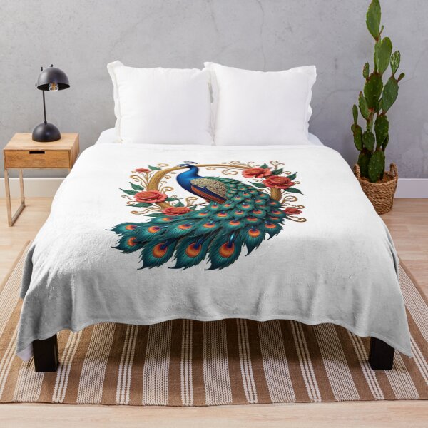 Item preview, Peacock and Flowers designed and sold by KeopsMurat.