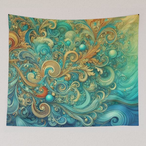 Item preview, Flowing Waves of Fantasy designed and sold by LegademaArt.