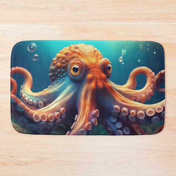 Item preview, Octopus in orange designed and sold by hhh-art.