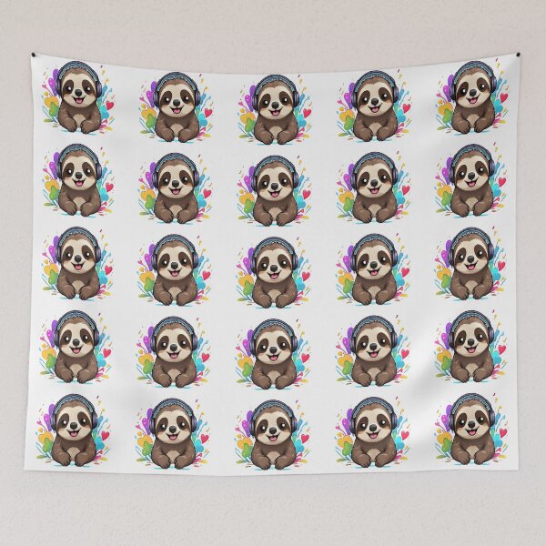 Item preview, Melodic Sloth: Dancing to the Beat. designed and sold by shoula7art.