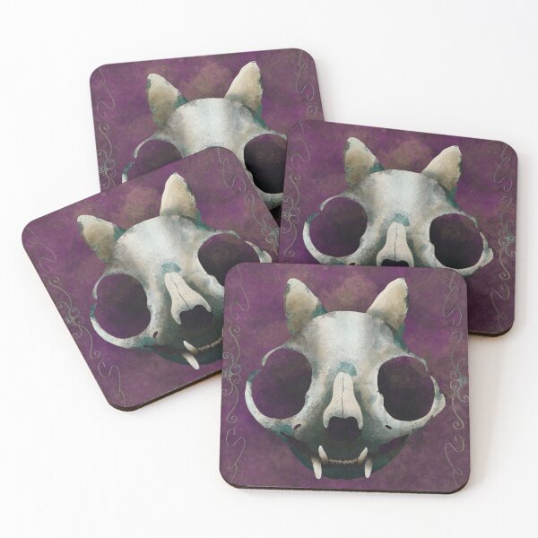 Item preview, Cat Skull with Border designed and sold by artbyjanice.