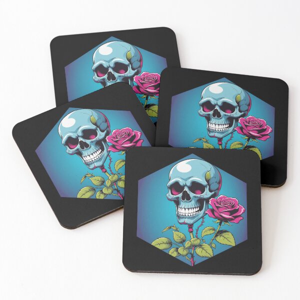 Artikelvorschau, Totenkopf und Rose Cartoon entworfen und verkauft von AbsoluteA.
