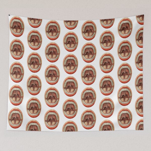 Item preview, Vintage Dentist Poster of illustrated mouth with teeth numbers designed and sold by PIXEL POP DESIGNS - Beyond the Norm!.