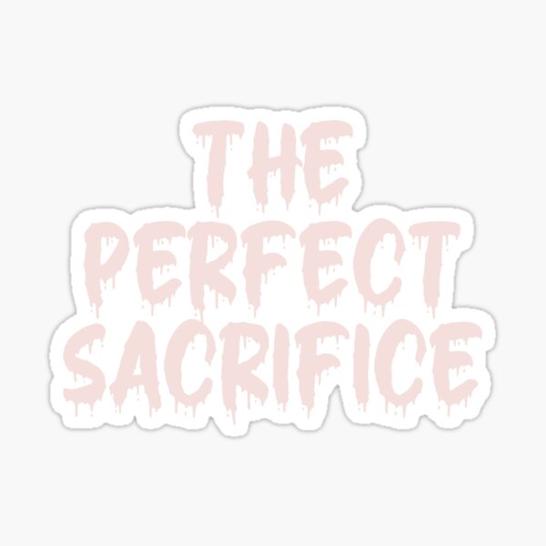 Item preview, PINK ON WHITE THE PERFECT SACRIFICE BLOOD DRIP designed and sold by RomeArtCo.