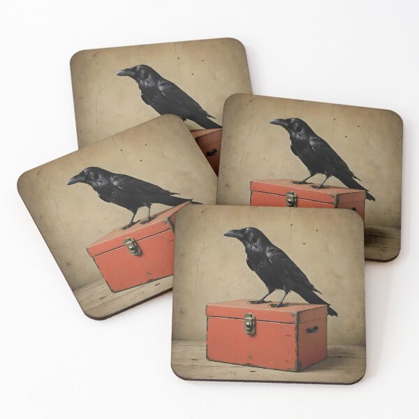 Item preview, Red Box Raven designed and sold by Artistinero Keitsi.