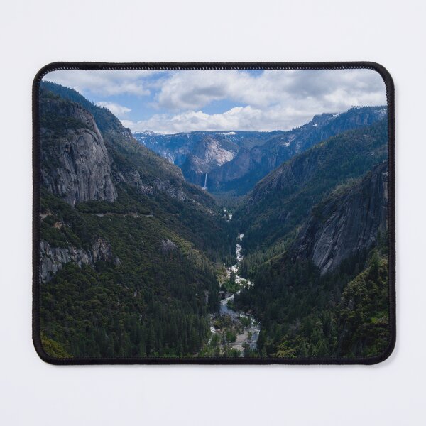 Item preview, Stunning View of Yosemite Valley with Waterfall designed and sold by World Wondering Travel Photography.
