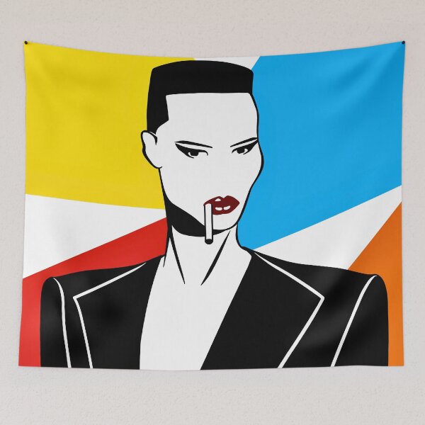 Item preview, Grace Jones Cartoon PopArt Drawing designed and sold by Henrylizarraga.
