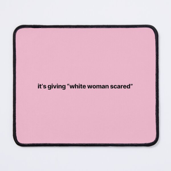 Item preview, Leah Love Island White Woman Scared Quote designed and sold by bubblytank.