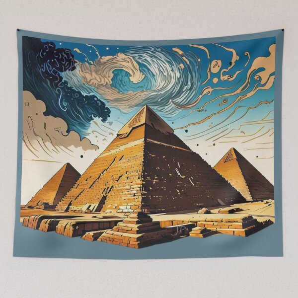 Item preview, Katsushika Hosukai The Great Pyramid of Giza, Egypt designed and sold by Jese345.